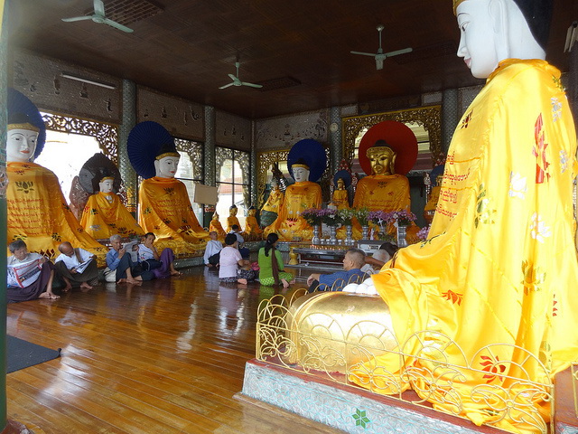Inside Shwedagon Pagoda